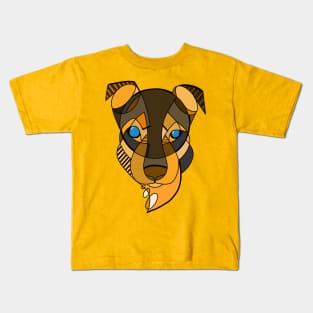 Cubistic dog Kids T-Shirt